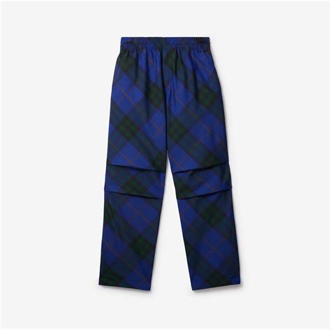 burberry mens checked cropped trousers|Check Trousers in Knight .